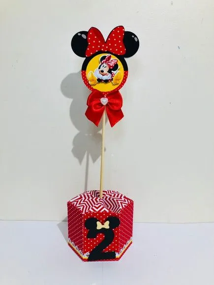 Centro De Mesa Minnie Vermelha - foto 3