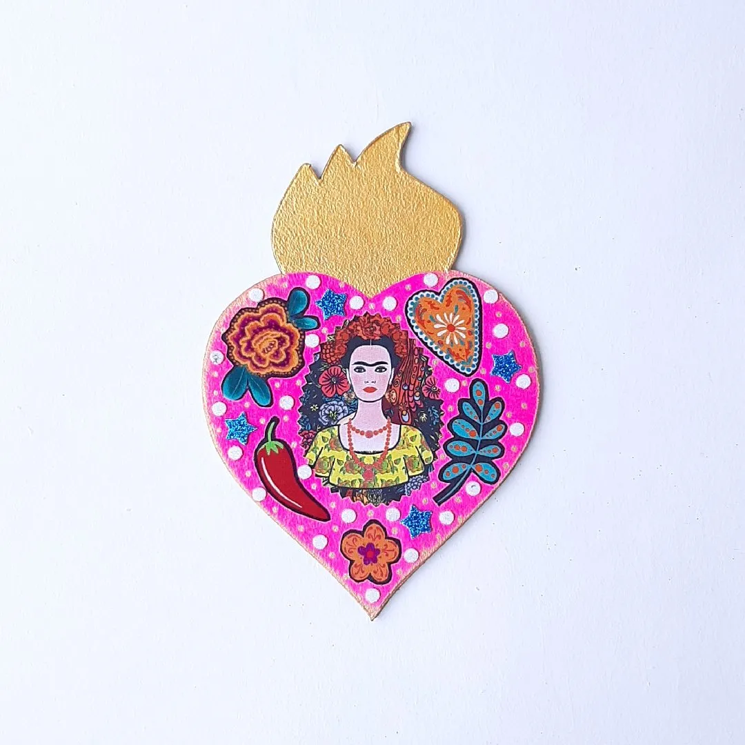 Enfeite de Parede Frida Estrela - artesanato de Estudio Bananeira