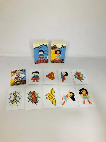 Jogo da Memória Super Heróis, Mulher Maravilha/super Homen - artesanato de Fina Essência Papelaria Personalizada