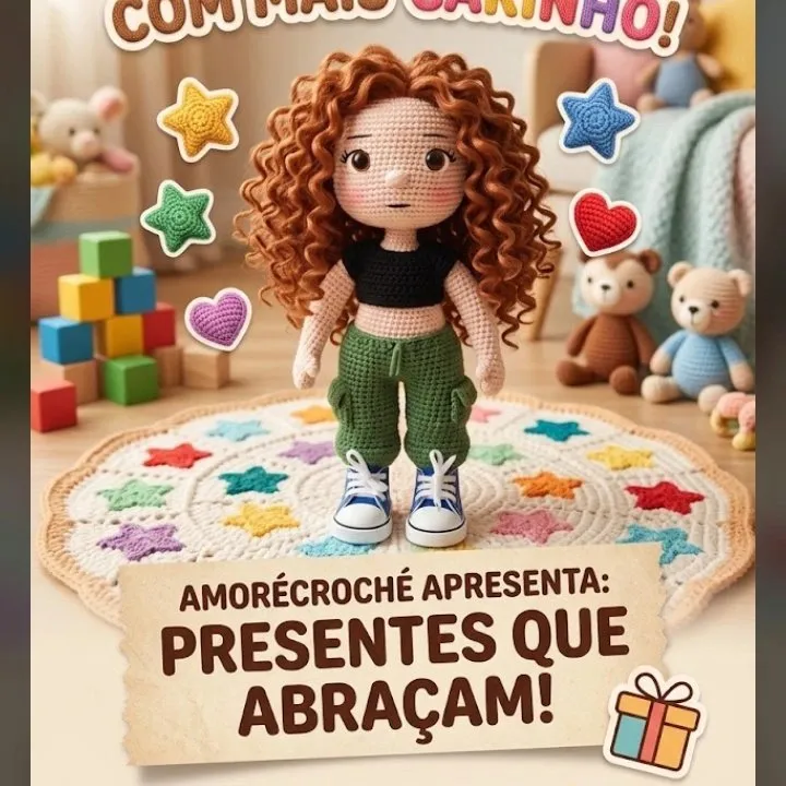 amigurumi para dia das crianças - artesanato feito à mão por Joceli Cristina