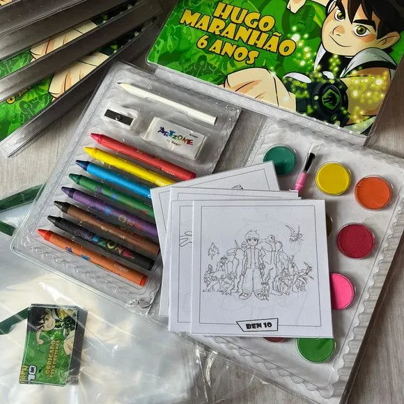Estojo de Pintura Ben10 Personalizado - foto 2