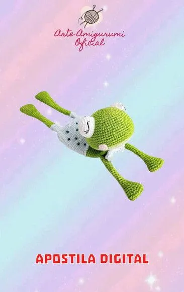 Receita Naninha Sapo - Amigurumi - feito à mão por Arte Amigurumi Oficial