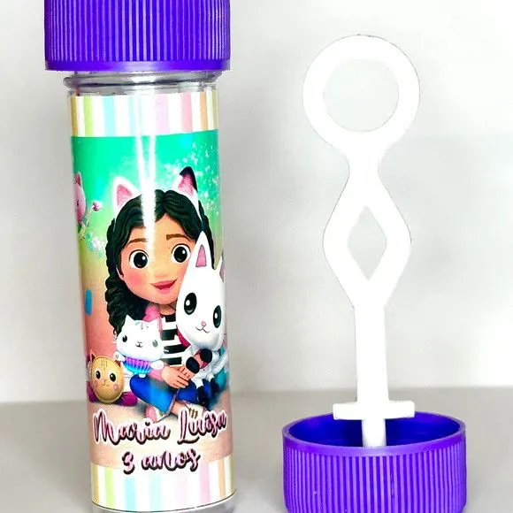 Bolinha de Sabão Casa da Gabby Personalizada - artesanato feito à mão por Mi Papelaria Criativa