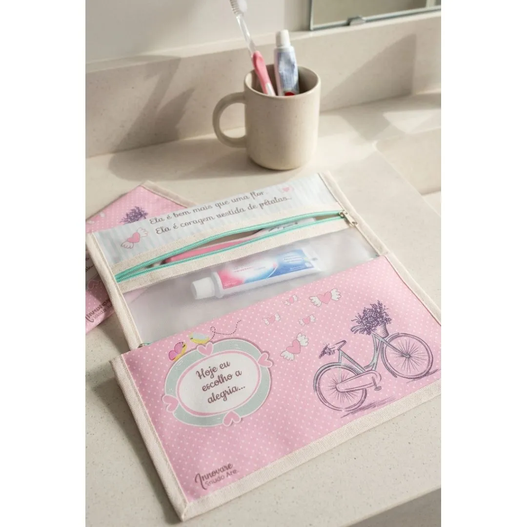 Necessaire Kit Higiene Bucal Personalizada | Coragem Vestida de Pétalas - foto 2