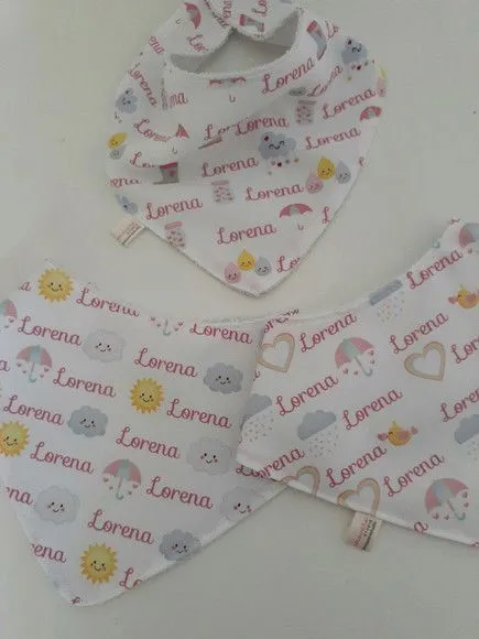 Babador jardim encantado personalizado - artesanato feito à mão por Innovare Studio