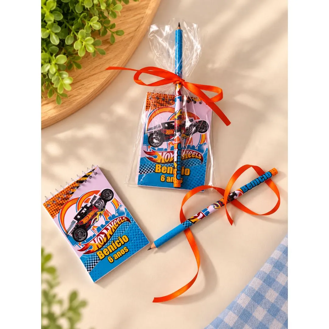 Bloquinho Hotwheels Personalizado - artesanato de Artmanha Lembrancinhas