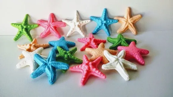 08 Estrelas do Mar em Biscuit 5x5cm