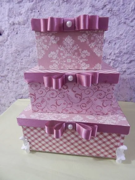 Caixa Encapada - artesanato feito à mão por Ateliê cantinho do bebê