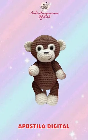 Receita Macaquinho Safari Amigurumi - artesanato feito à mão por Arte Amigurumi Oficial