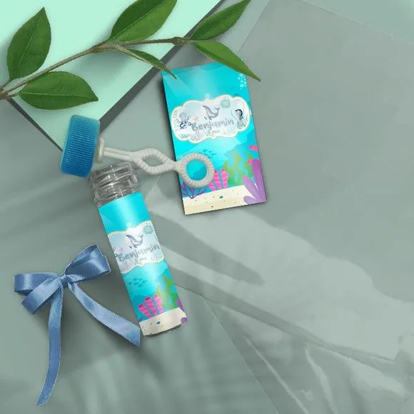 Bolha de Sabão - Fundo do Mar Personalizado - artesanato feito à mão por Mi Papelaria Criativa