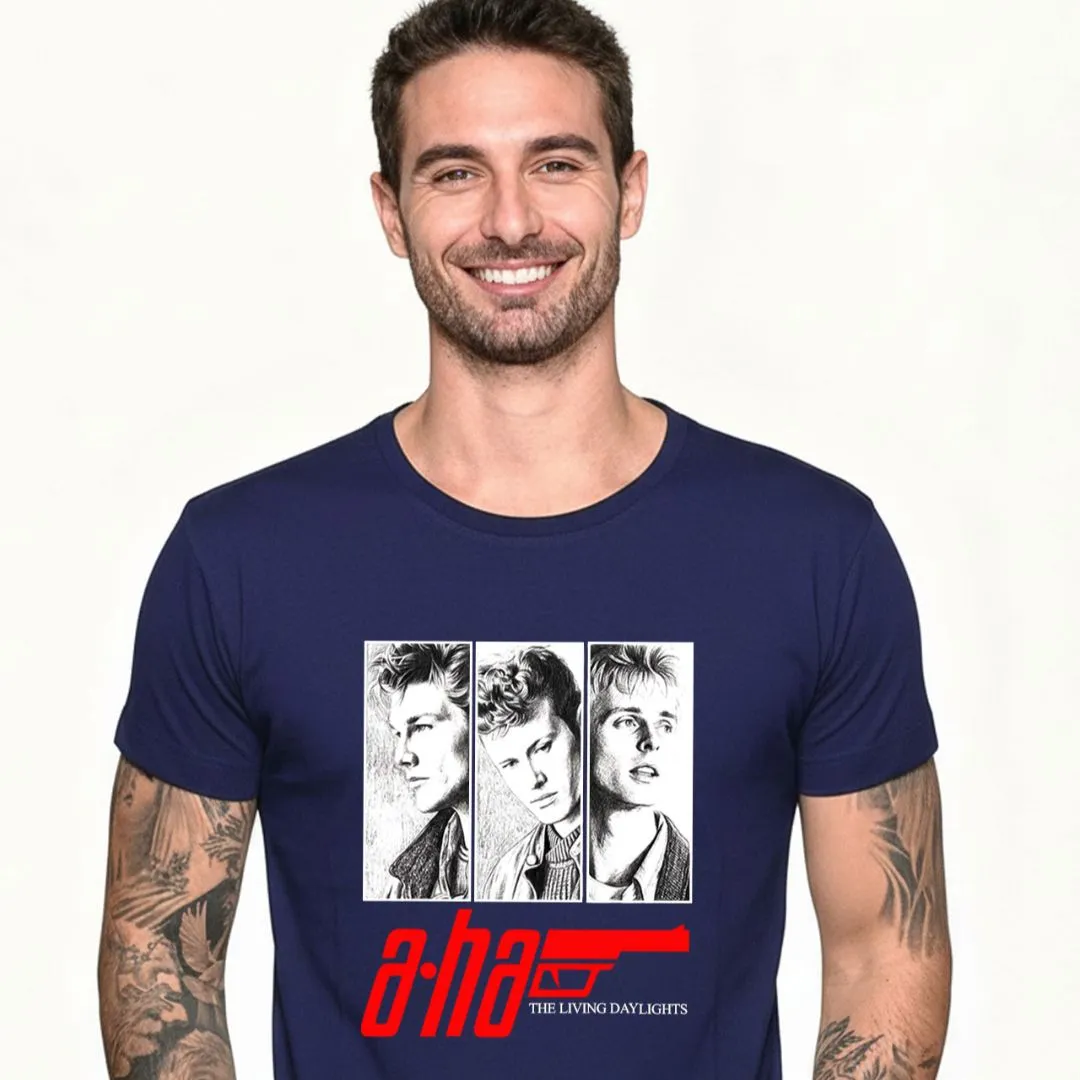 Camiseta camisa a-Ha 007 banda New Wave anos 80, estampa exclusiva tamanhos unisex - foto 4