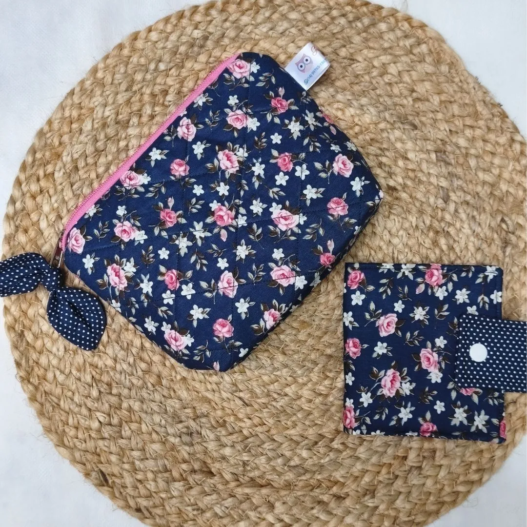 Kit Organizador de Bolsa Artesanal Necessaire + Porta Absorvente