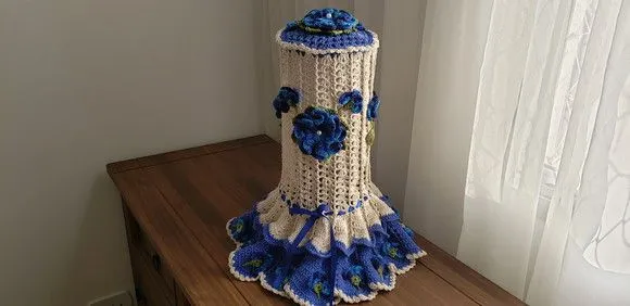 Capa Liquidificador em Crochê - Azul Royal