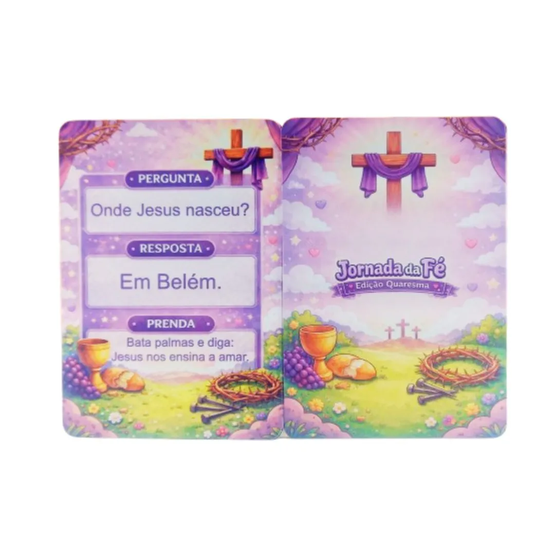 Jogo Educativo Cristão Infantil – Quaresma com 36 Cartas JD Arte - foto 3