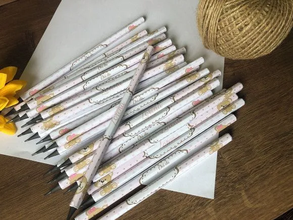 Lápis Personalizado - feito à mão por Mi Papelaria Criativa