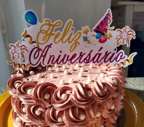Topper para Bolo Aniversário - foto 2