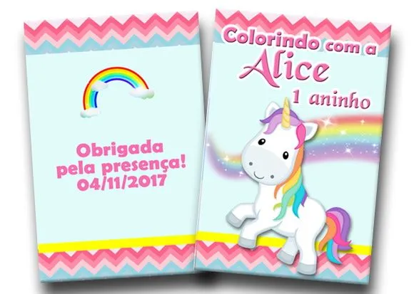 Revista colorir unicórnio 14x10 - artesanato de PAPCRIE