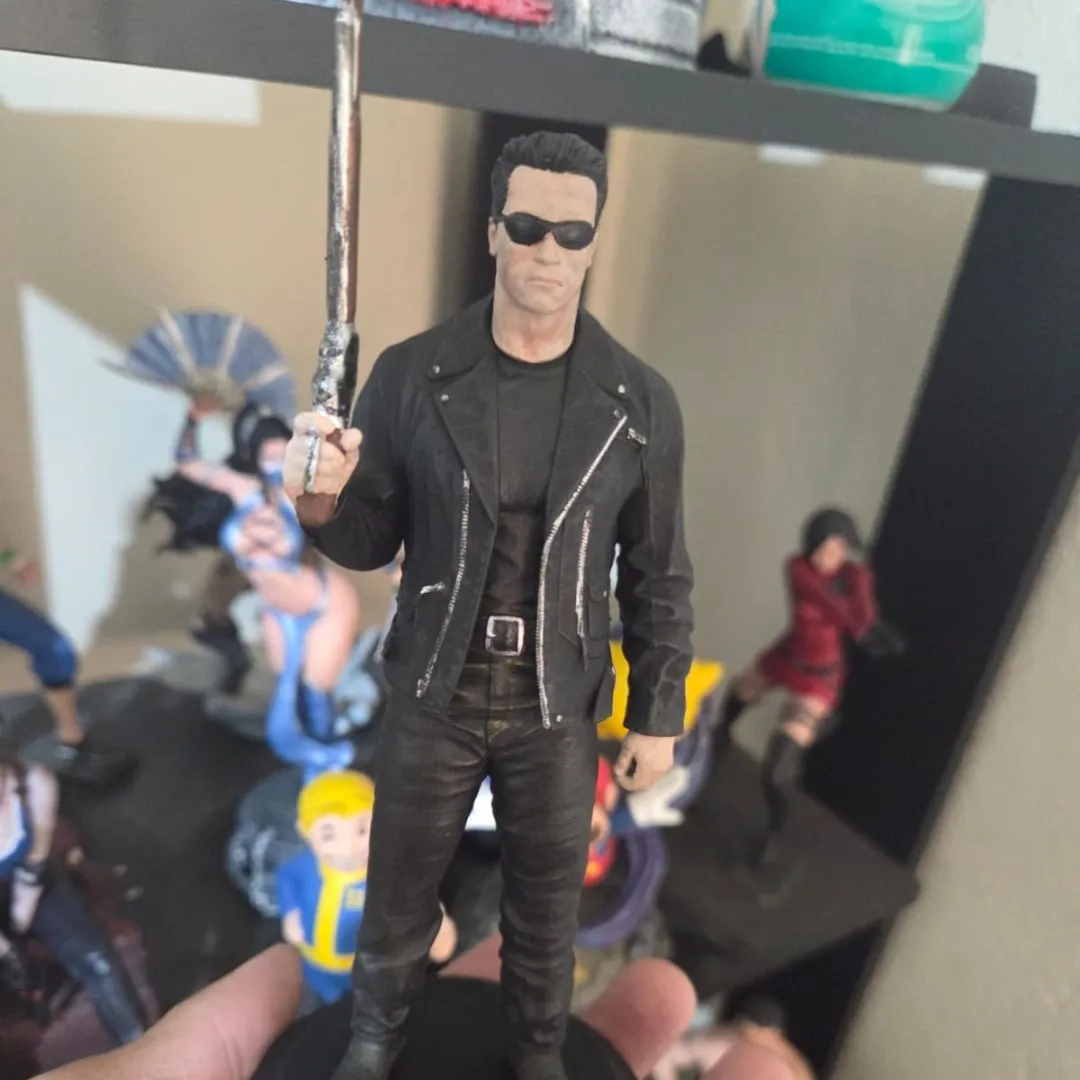 Exterminador do Futuro T-800 - Action Figure Arnold Schwarzenegger - artesanato feito à mão por 3D BILLA