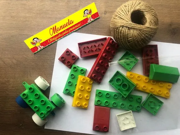 Blocos de Montar Magali Personalizado - artesanato feito à mão por Mi Papelaria Criativa