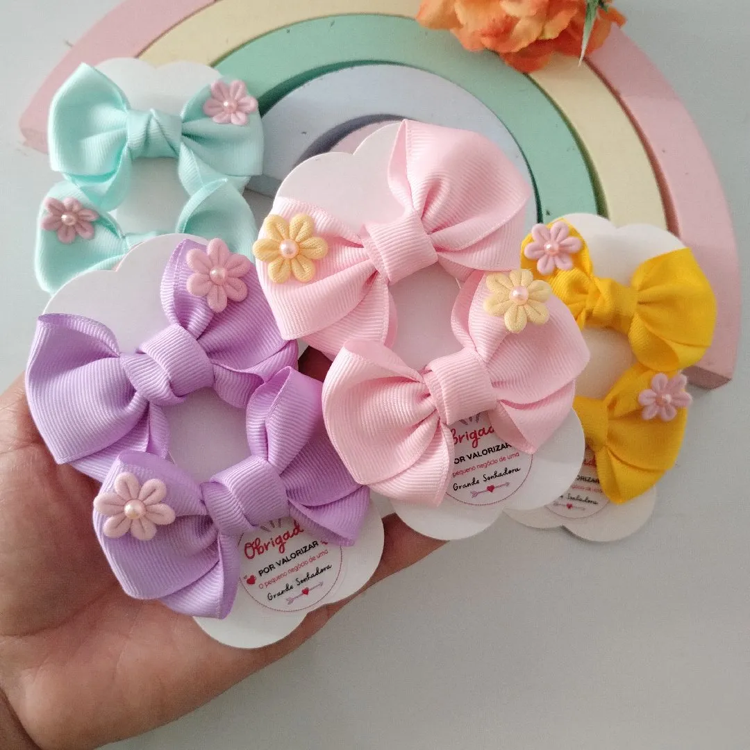kit 4 unidades, laço de menina.laco de bebê. tiara infantil - foto 3