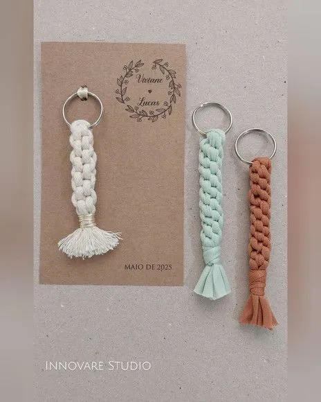 Chaveiro em Macramé - Casamento - foto 2
