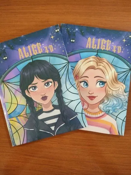 Caderno Capa Dura 1/4 Brochura 48fls Wandinha
