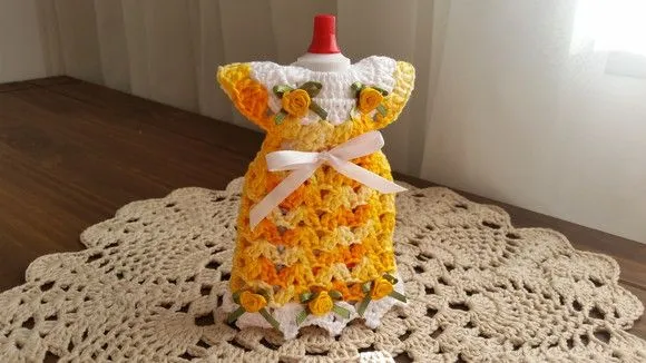Capa para Adoçante Vestidinho Amarelo Mesclado - foto 4