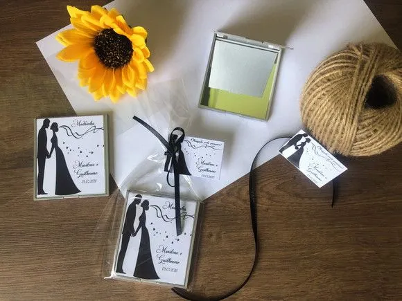 Espelho Madrinha Personalizado - artesanato feito à mão por creativitybynina