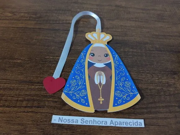 Marcador de Página 13 cm - Nossa Senhora Aparecida - foto 2