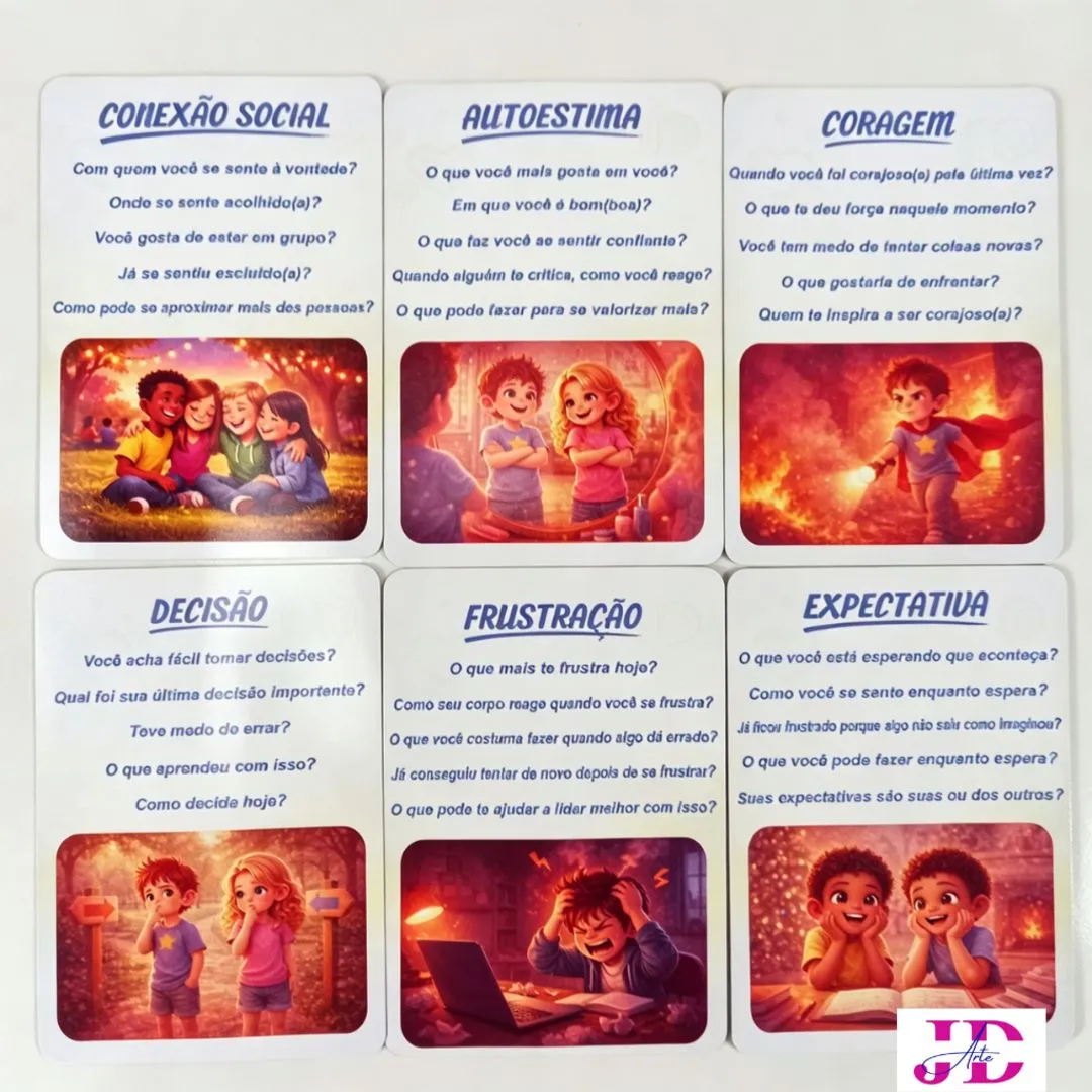 Cartas Das Emoções Para Terapia Infantil E Inteligência Emocional JD Arte - foto 6