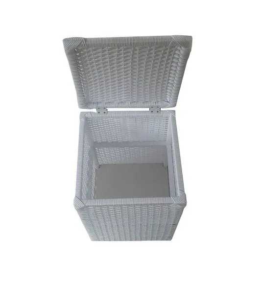 Cesto Roupa Sintético Branco 40x40x62 - foto 3