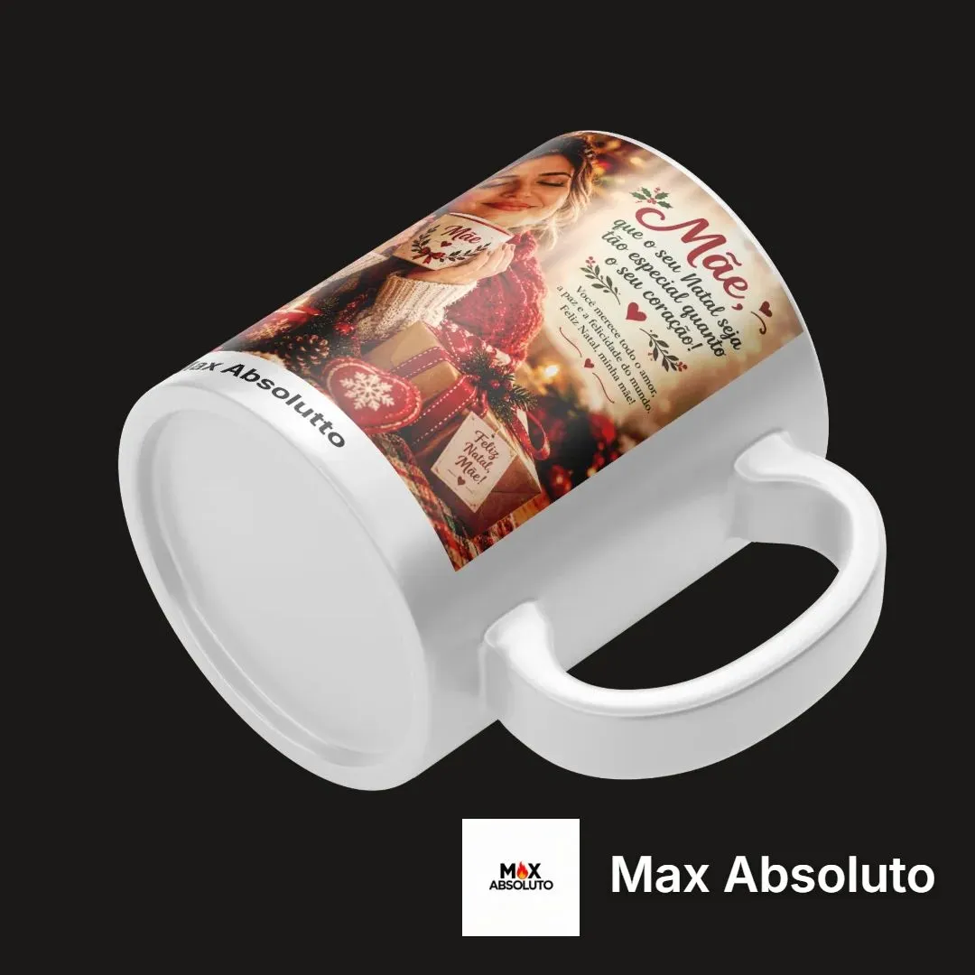 Caneca de Porcelana de Natal para Mãe – O Presente Afetuoso Perfeito - foto 2