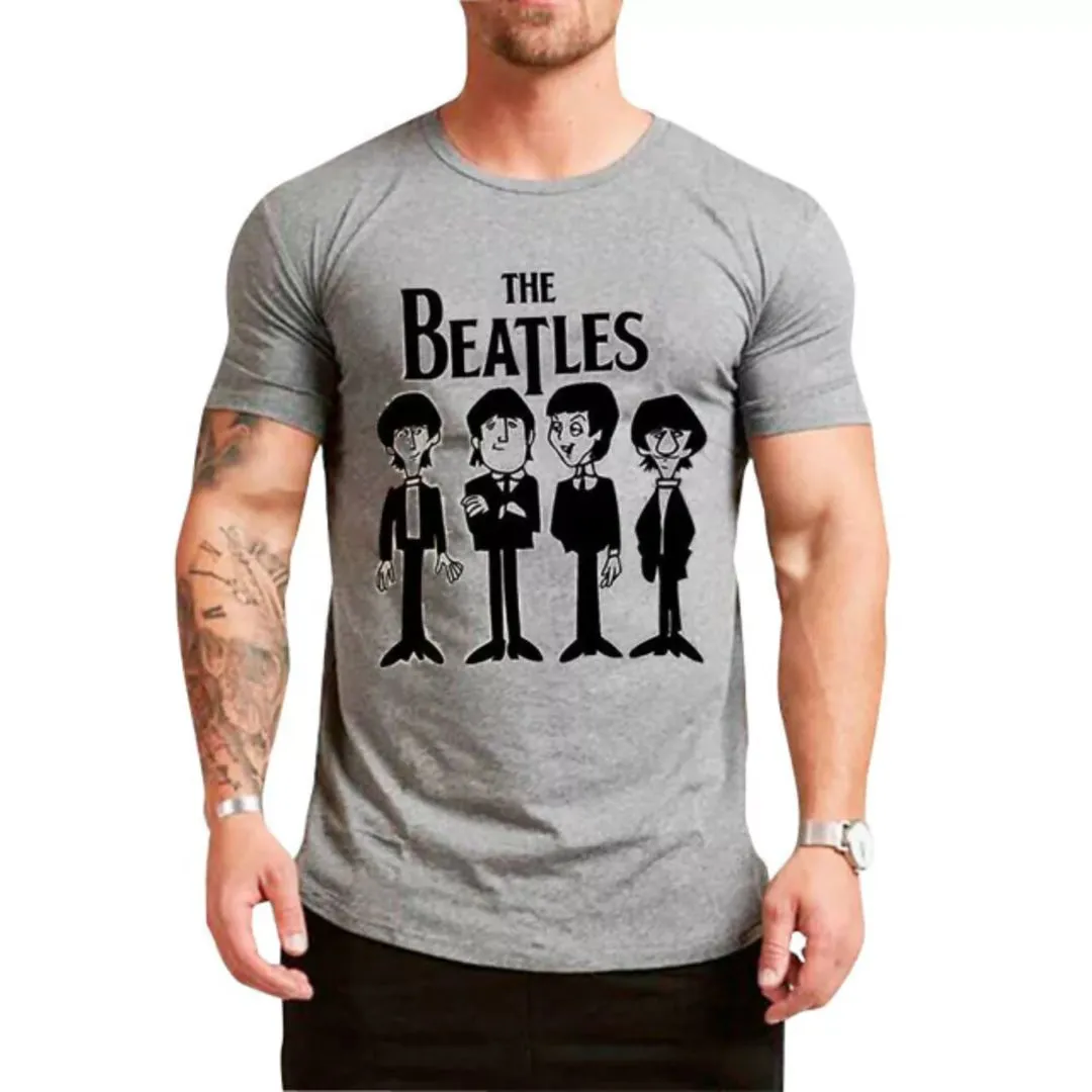Camiseta The Beatles desenho animado, exclusiva tamanhos unisex, cores variadas - foto 4