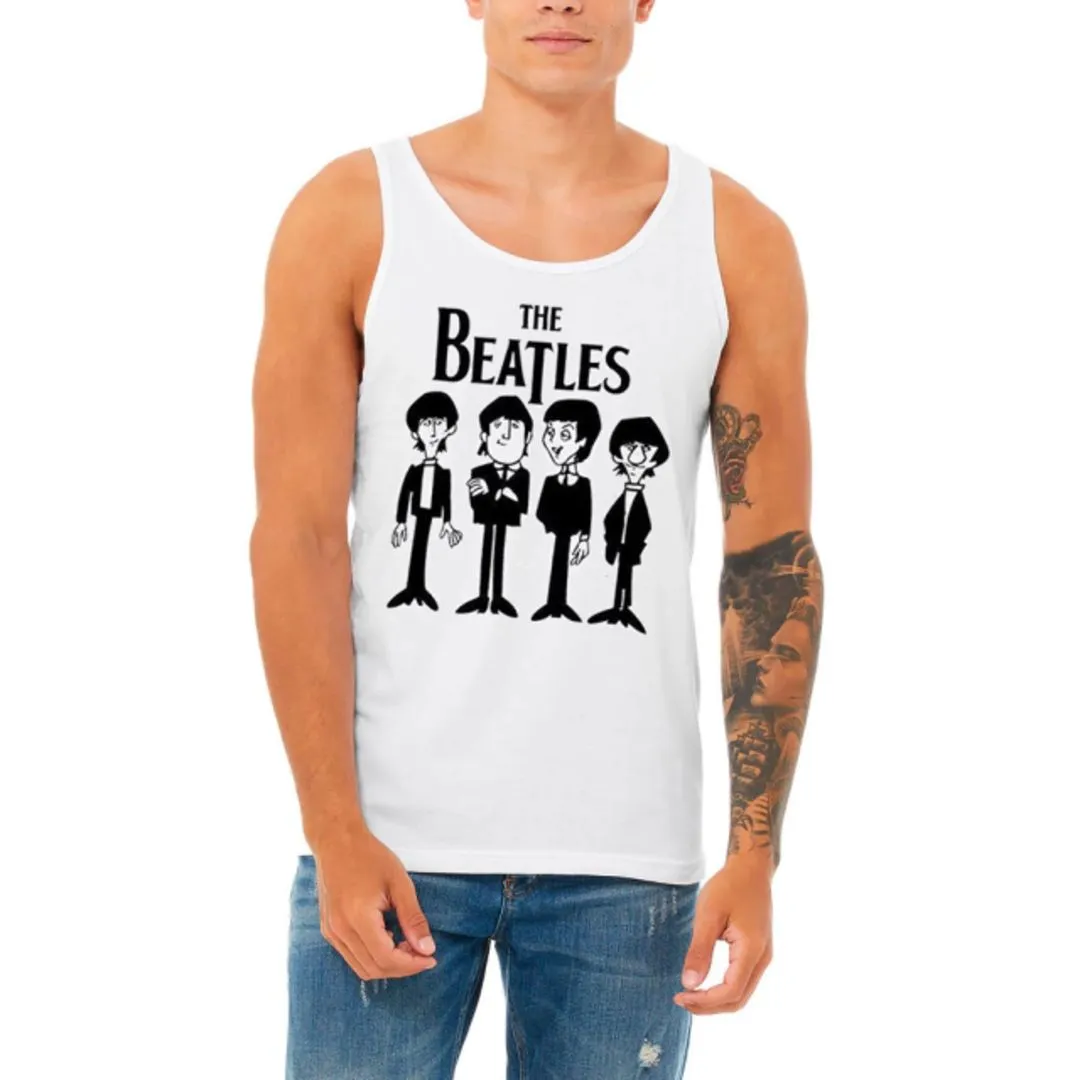 Camiseta regata Beatles, estampa desenho animado exclusiva, tamanho unisex - foto 4