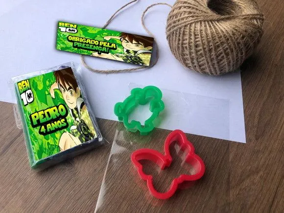 Massinha Modelar Ben 10 Personalizada - feito à mão por Mi Papelaria Criativa