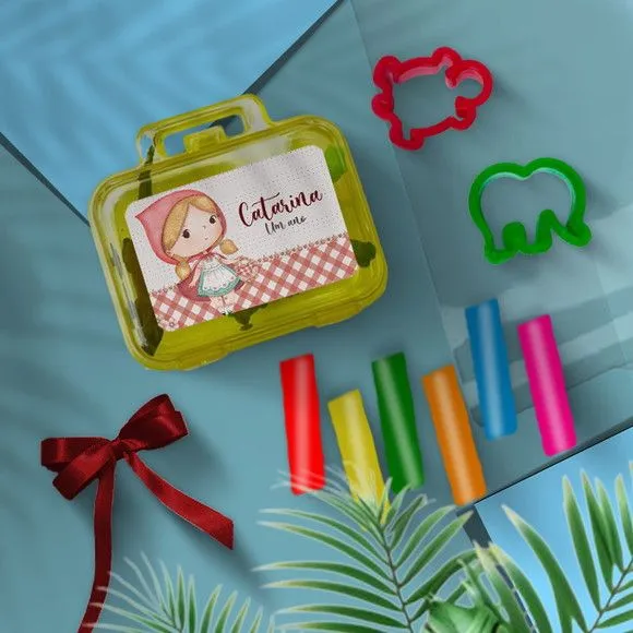 Mini Maleta - Chapeuzinho Vermelho Personalizada - feito à mão por Mi Papelaria Criativa