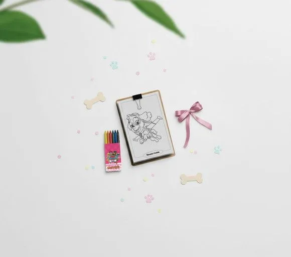 Prancheta Colorir A5 - Patrulha Canina Personalizada - feito à mão por Mi Papelaria Criativa