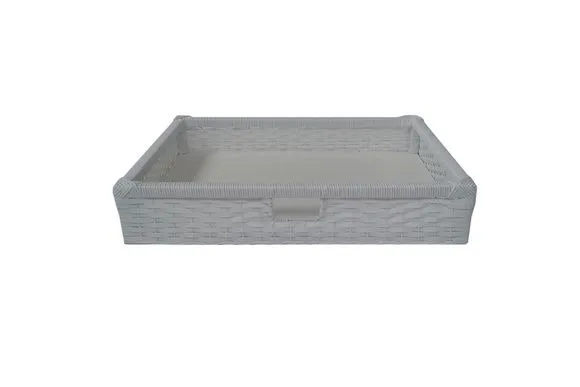 Gaveta Sintético Branco 40x42x07 - artesanato de Mundo Urbano