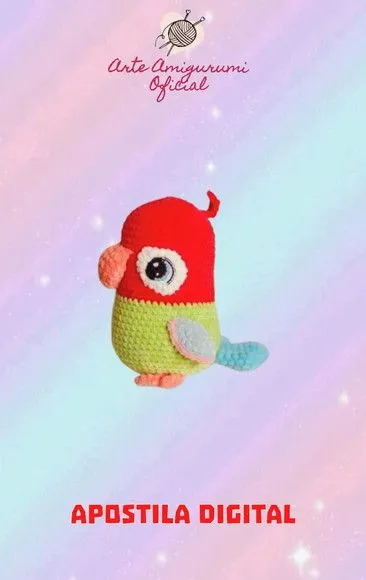 Receita Pássaro Agapornis - Amigurumi