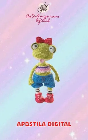 Receita Sapo - Amigurumi