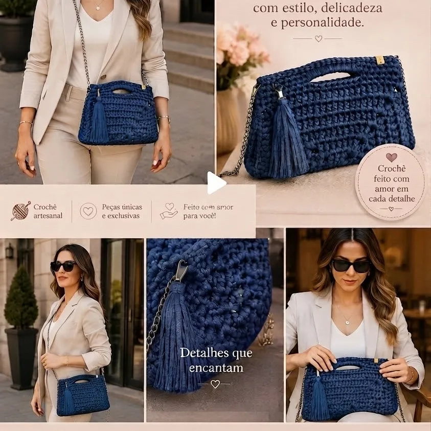 Bolsa Crochê - foto 3