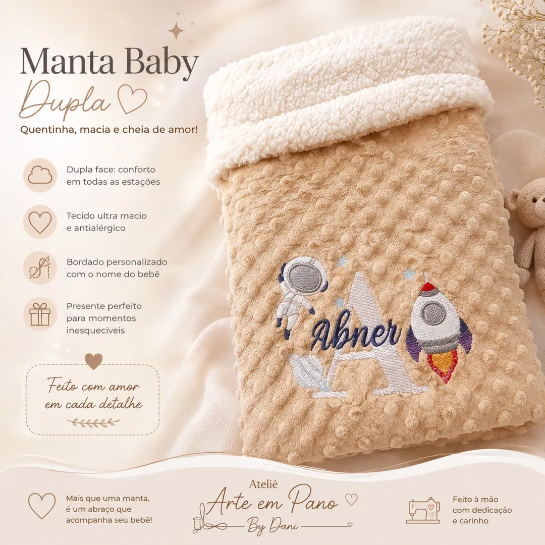 Manta Bebê personaliza