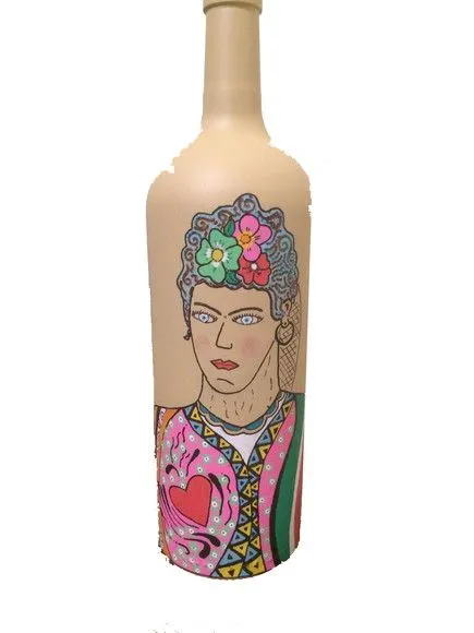 Garrafa Decorativa - Uma Frida Brasileira - foto 4