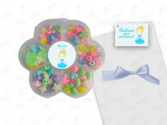 Kit Miçangas Cinderela Cute Personalizada - artesanato feito à mão por creativitybynina