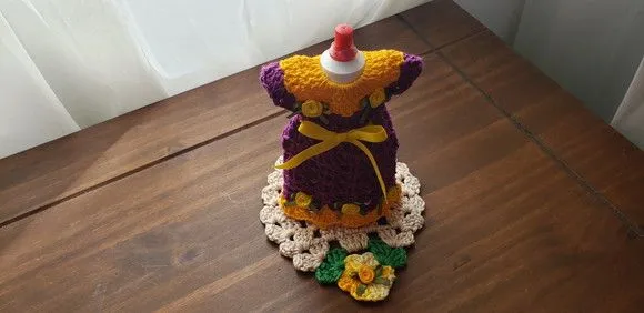 Capa para Adoçante Vestidinho Amarelo com Uva - foto 4