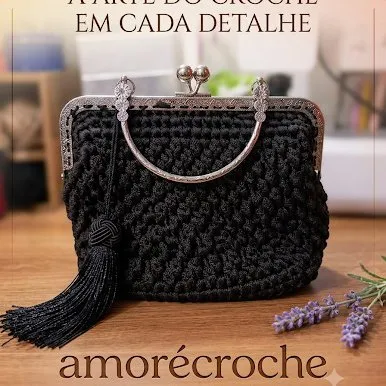 bolsa em crochê,alça vintage.. - artesanato feito à mão por Joceli Cristina