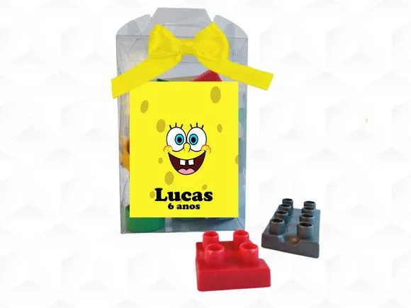 Bloco de Montar Bob Esponja Personalizada - artesanato feito à mão por creativitybynina