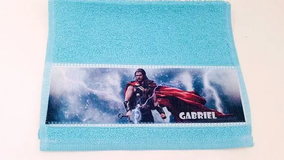 Toalha de mão personalizada heróis - foto 4