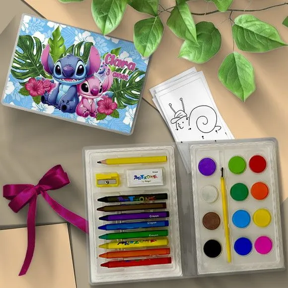 Estojo de Pintura - Stitch Personalizado