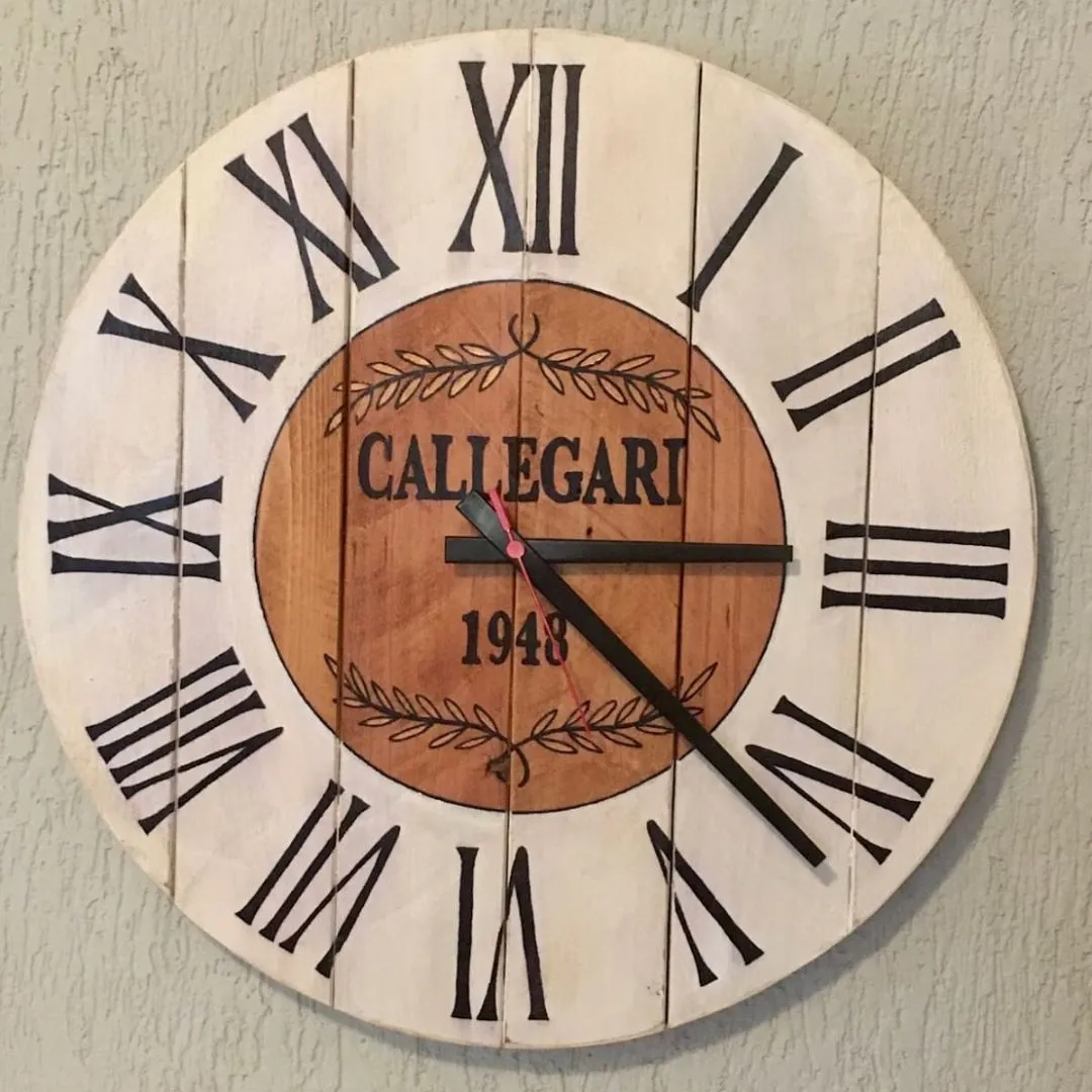 🕰️ Relógio de Parede Rústico em Madeira – 40 cm (modelo 2) - foto 2